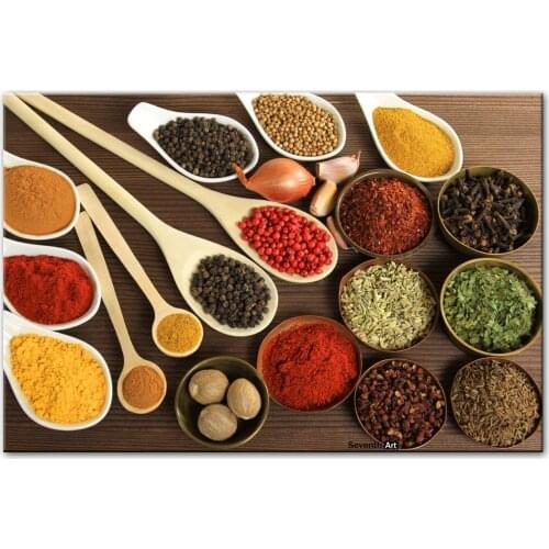 Food Picture Kitchen Condiment Wall Posters and Prints Kitchen Theme Art Paintings for Kitchen Room Wall Art Decor Cuadros Art