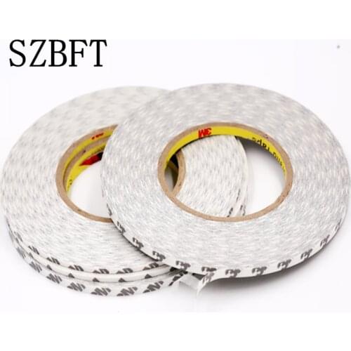 SZBFT 3mm *50M 3M 9080Super Slim & Thin 3MM*50M white Double Sided Adhesive Tape for Mobile Phone Touch Screen/LCD/Display Glass