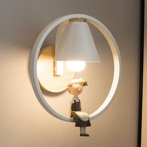 Creative Personality Art LED Wall Light Nordic Iron LED Wall Lamp For Living Room Bedroom Bedside Aisle Hotel Restuarant