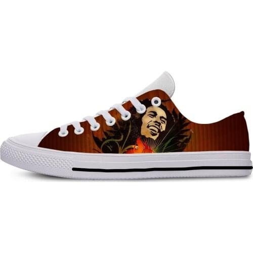 Zapatillas Hombre Custom Print Bob Marley Images Breathable Outdoor Trainer Sneakers Custom Male Shoes
