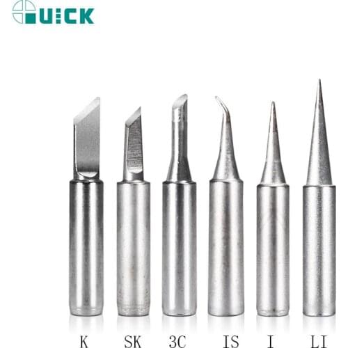 Tool Sets For QUICK 936 6Pcs I LI 3C SK K IS Lead Free Soldering Iron Tips Kit Replacement For Soldering Repair Station Tools