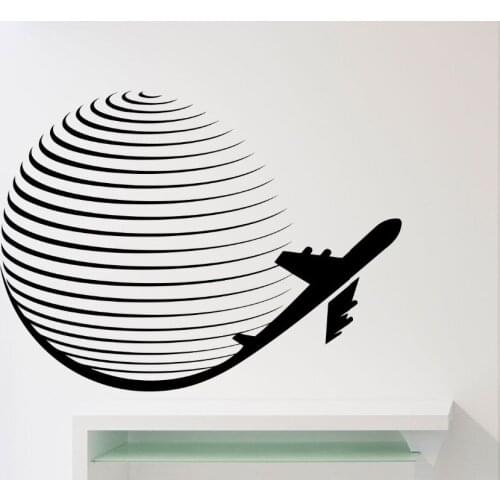 Aircraft Silhouette Wall Stickers Home Livingroom Stylish Decorative Vinyl Wall Decals Vinyl Art Wallpaper Military Series W-772