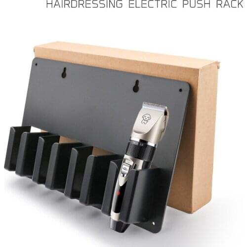 Wall Mounted Barbershop Electric Hair Clipper Storage Rack Hairdressing Salon Accessories Holder Stand Tool