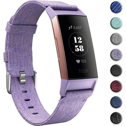 Nylon strap for fitbit charge 3 band replacement Wristband charge3/charge4 Smart Watch belt wrist bracelet fitbit charge 4 band