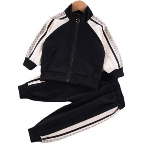 New Spring Autumn Fashion Baby Girls Clothes Suit Children Jacket Pants 2Pcs/Sets Toddler Sports Boys Clothing Kids Tracksuits