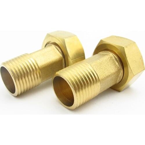 1/2" 3/4" 1" BSP Male To 3/4" 1" 1-1/4" BSP Female Thread Brass Pipe Fitting Adapter Coupler Connector For Water Meter