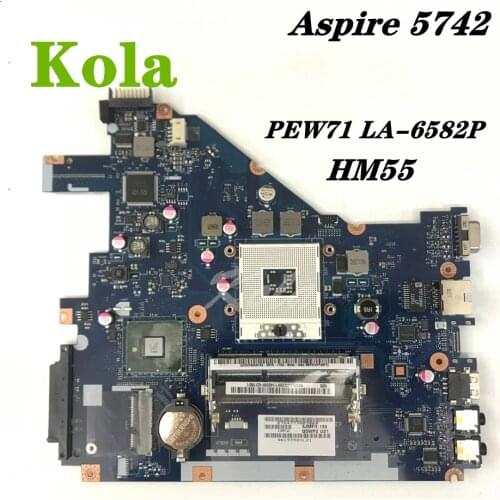 PEW71 LA-6582P MBR4L02001 MB.R4L02.001 Mainboard For Acer Aspire 5742 laptop motherboard MBRJW02001 HM55 100% Fully tested