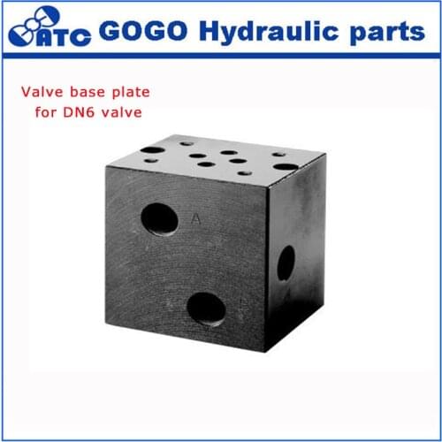 Hydraulic valve base plate for DN6 4WE6 DSG valve