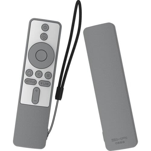 SIKAI Full Cover for Xiaomi TV Mi Box S Bluetooth Wifi Smart Remote Control Case Silicone Shockproof Protective Skin-Friendly