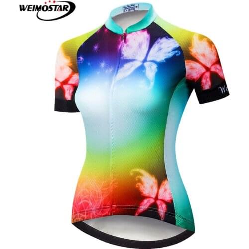 Weimostar Women Cycling Jersey 2021 Mountain Bike Clothing Maillot Ciclismo Pro Team Bicycle Clothes Quick Dry Cycling Shirt