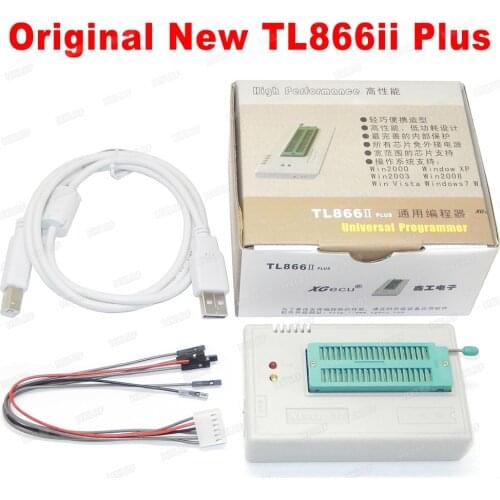 XGECU Original TL866CS TL866A TL866II Plus Universal USB Programmer Bios Nand MiniPro Programmer 24 25 93 MCU BIOS EPROM