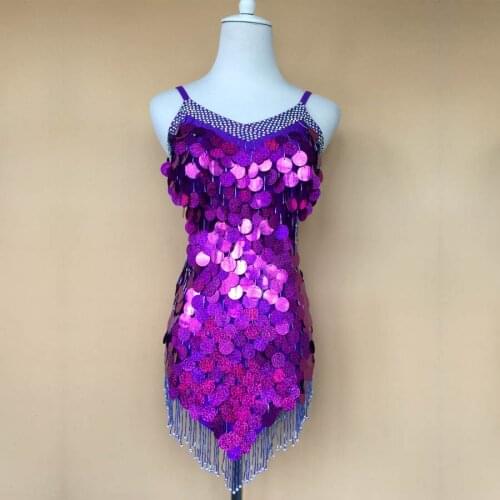 New style Latin dance costumes sexy senior stones beads tassel latin dance dress for women latin dance dresses S-4X