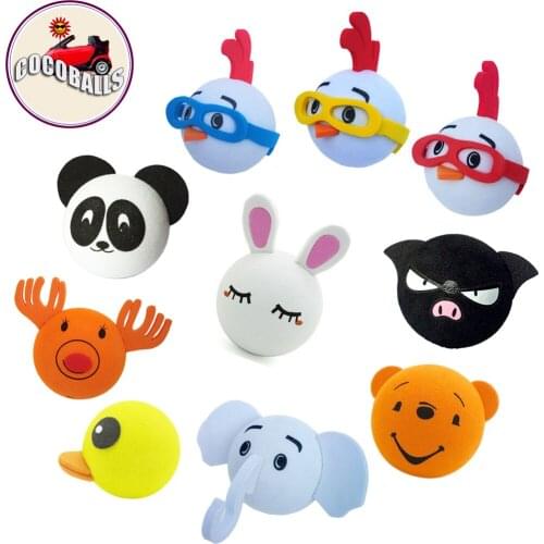 Cocoballs 10pcs mixed cute animal car antenna balls roof aerial foam doll panda deer elephant duck pig rabit bear chicken