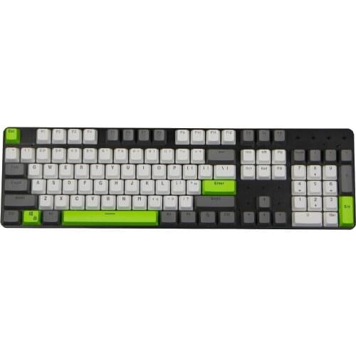 104 Keys PBT Keycaps Set Doubleshot Backlit OEM Profile ANSI Layout for MX Mechanical Gaming Keyboard GK/Annie/poker 104/87/61