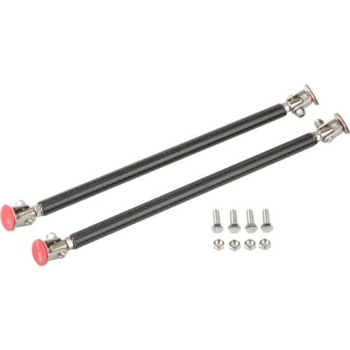 2pcs/set Universal Car Front Rear Bumper Adhensive Lip Splitter Rods Adjustable Support Bars 15cm 20cm