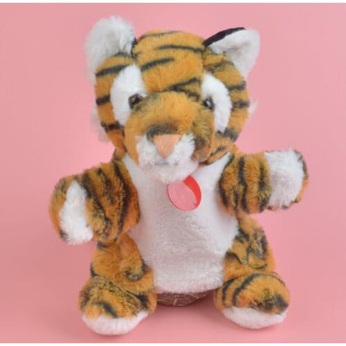 23cm Tiger Leopard Dinosaur Wolf Panda Animal Paw Claw Plush Toy Hand Puppet Glove Party Costume Cheerleaders Adult Toys Gift