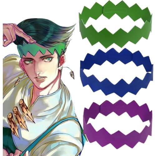 Anime Jojo Bizarre Adventure Rohan Kishibe Cosplay Headband Jojo Kawii Accessories Hip Hop Headgear Fan Gifts