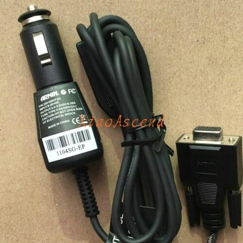 For Garmin eTrex Vista H GPS OEM Cigarette Lighter Car Charger 320-00037-03 With DB9 COM Data Sync Cable
