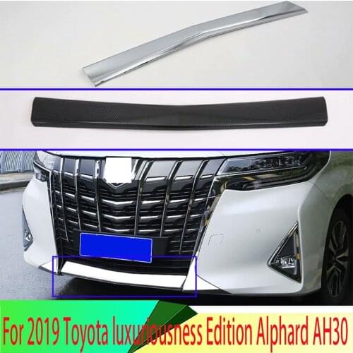 For 2019 Toyota luxuriousness Edition Alphard AH30 Car Accessories ABS Front Head Bumper Cover Trim Styling