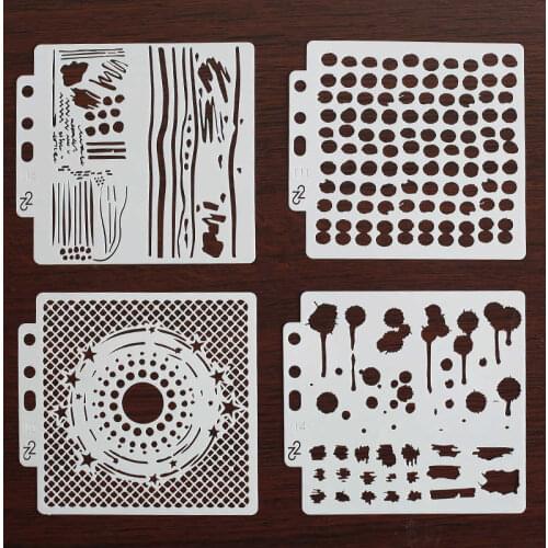 Shining Stars Layering Hollow Stencil Stamping Scrapbooking Embossing Painting Wall Pre-drawing Ruler Masking Spray Template
