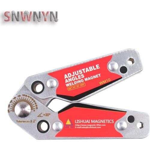 Big Size 20-200 Degree Adjustable Welding Magnet Angles Magnetic Welding holder for Welding and Fabrication WM10-M
