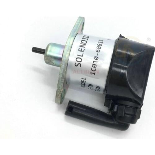 For KUBOTA 1C010-60015 engine Flameout solenoid valve switch Motor flameout excavator accessories