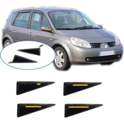 For Renault Scenic II JM 2003 2004 2005 2006 2007 2008 2009 2010 Dynamic LED Indicator Side Marker Signal Light Accessories