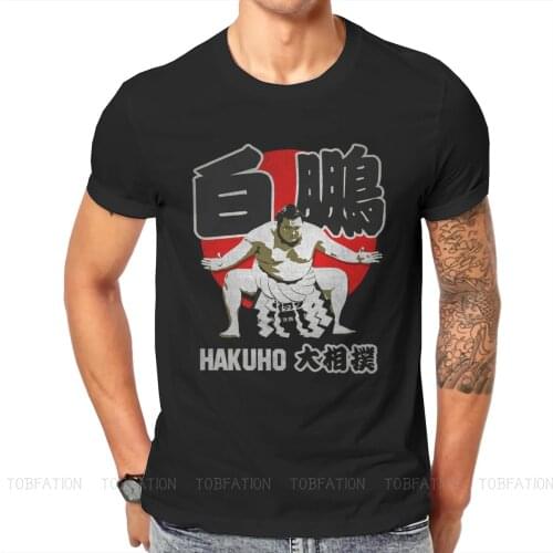 Hakuho Sho Essential Round Collar TShirt Japanese Sumo Wrestler Fabric Classic T Shirt Mans Clothes Individuality Plus Size