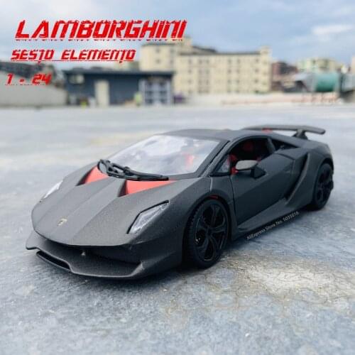 Bburago 1:24 Lamborghini Sesto Elemento imitation die casting metal children toy boyfriend gift simulation alloy car collection