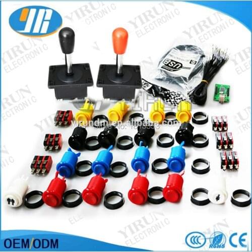 Spanish style Joystick+ HAPP push button + XINMO PCB USB to jamma PC PS/3 controller Arcade for DIY arcade bundles kit