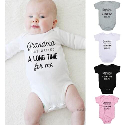 Funny Newborn Baby Romper Infant Cotton Short Sleeve Boy Baby Letter Clothes Girl Print Suit Born Crawling Baby 0-24M New