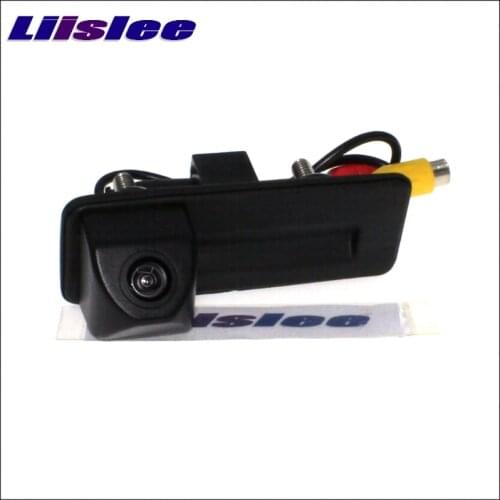 LiisLee Car Rear View Camera Instead of Original Factory Trunk Handle Camera For Audi A1 For Skoda Fabia Superb Yeti Roomster
