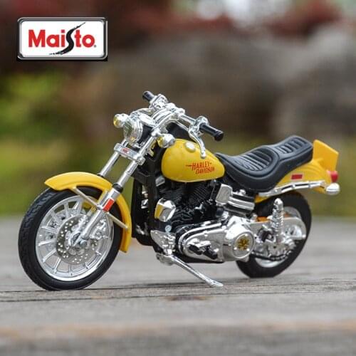 Maisto 1:18 1977 FXS Low Rider Die Cast Vehicles Collectible Hobbies Motorcycle Model Toys
