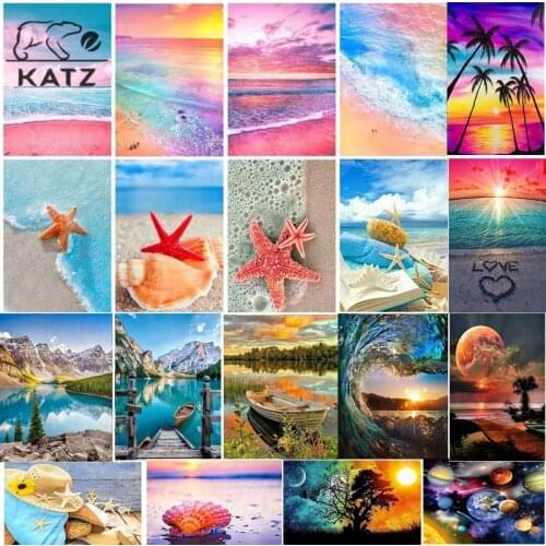 Sea Star Diamond Painting Beach Landscape Painting Embroidery Crossing Diy Diamond Mosaic Art Gift Cross Stitch Home Decoration