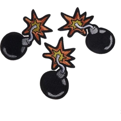 New Bomb Patch Embroidered Applique Sewing Patch Clothes Sticker Garment DIY Apparel