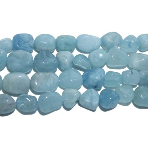 Wholesale Natural Stone 5-12MM Irregular Aquamarines Stone Beads For Jewelry Making Charm DIY Bracelet Necklace Material