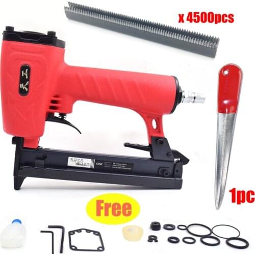 TG425K Nail Gun K Nail Pneumatic Nail Gun Woodworking Iron Woven Rattan Furniture Aluminum Tube 5mm Narrow Rivet Tool Kit
