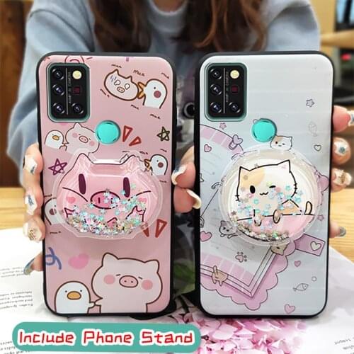 Durable Shockproof Phone Case For UMIDIGI A9 Pro glisten Fashion Design Waterproof foothold Cartoon