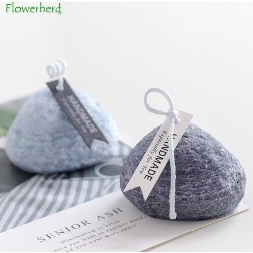 DIY Candle Making Supplies Stone Candle Mold Pebbles Silicone Mold Scented Candle Making Kit Chocolate Mold Cake Decors