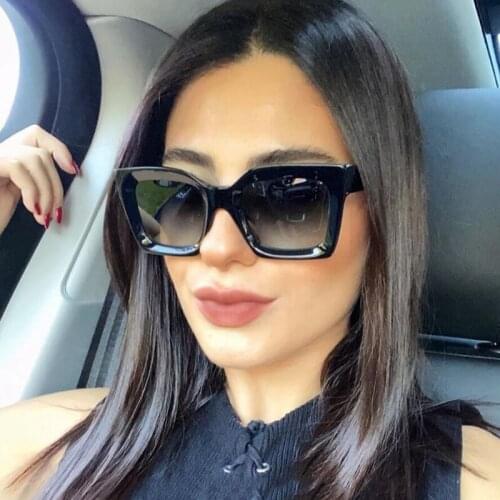 Fashion Vintage Big Frame Square Sunglasses Women Men Travel Classic Luxury Brand Designer Sun Glasses Shades Ladies UV400