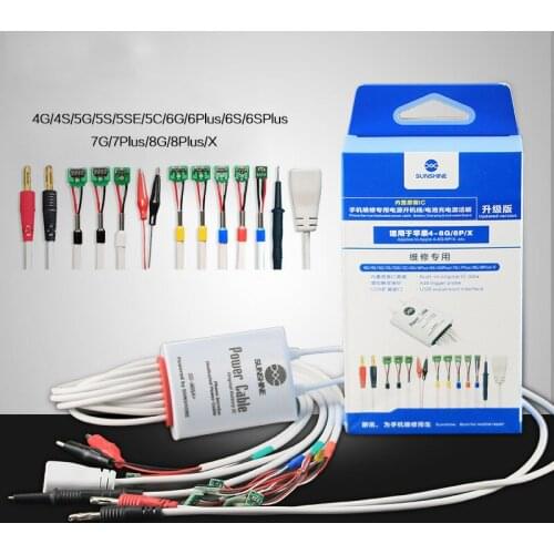 Sunshine SS-905A For iPhone 4-8G/8P/X Battery power supply Boot activation test line IC data power cable motherboard repair Line