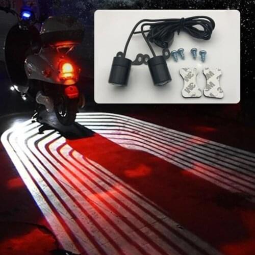 Motorcycle LED Lamps Welcome Door Courtesy Light With Projector Angels Wings Led Carpet Underglow For Car Motorcycle Light