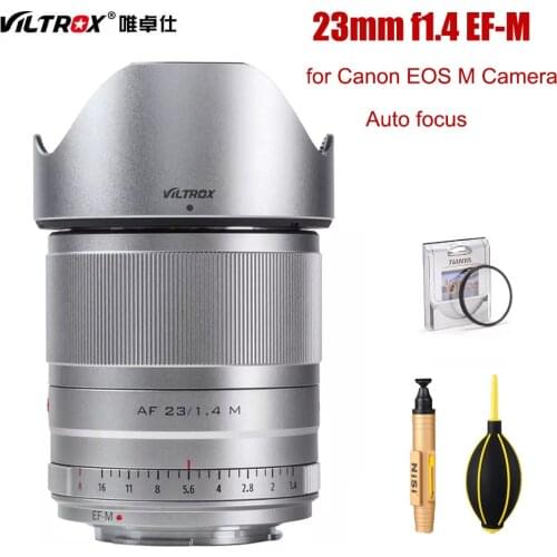 Viltrox EOSM 23mm F1.4 Auto Focus APS-C Prime Lens for Canon EOS M Camera For M5 M6II Mark II M100 M50 M200 M3 M10 M6 Cameras