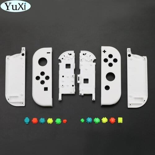 YuXi Protective cover & buttons for Nintend Switch Left Right Controller NS Console Replacement Colorful Thumb Grip button cover