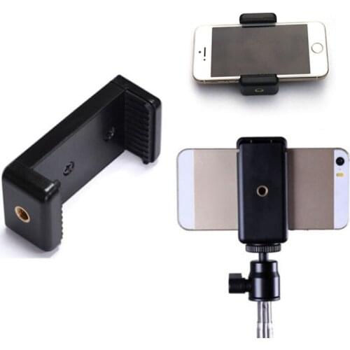 1 pcs Universal Adjustable Phone Clip Bracket Holder Mount Tripod Monopod Stand For Samsung Galaxy Phone Clips