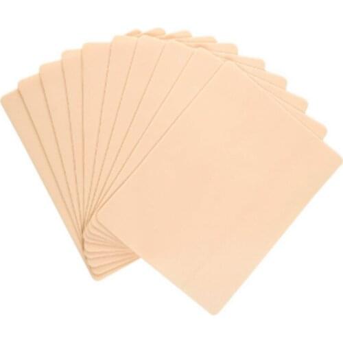10 pcs Blank 20 x 15cm Tattoo Practice Skin Sheet for Real Training Machine Operate Tattoo Supply Kit