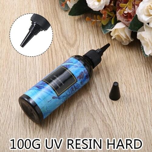 100g/bottle UV Resin Glue Ultraviolet Curing Solar UV Resin Hard Acrylic Ultraviolet Clear Transparent Craft for Jewelry