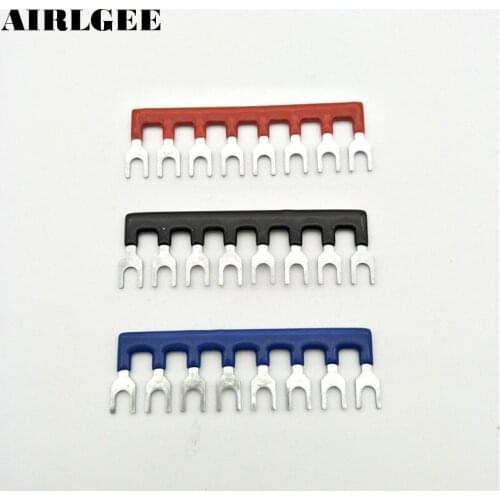 15Pcs 8P Wire Cord Connector Fork Type Terminal Barrier Block 400V 10A Free shipping