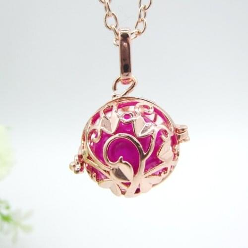 2017 New Model Hearts Tree Locket Cage Mexician Musical Harmomy Chime Ball Pregnant DIY Belly 100cm Long Necklace