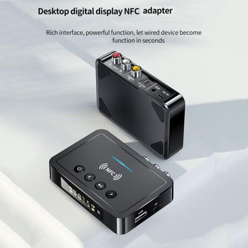 RCA NFC Audio Receiver 3.5mm AUX Jack Wireless Adapter FM 3 In 1 Adapter For Computers Home Audio Video Equipment Drop Shipping